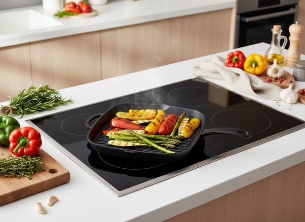 Blackwell Grillpan Cast Iron Gietijzer - 26 x 26 cm - zonder anti-aanbaklaag