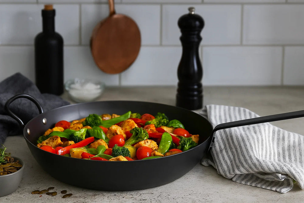 Blackwell Koekenpan met handvat Carbon Staal ø 32 cm - zonder anti-aanbaklaag