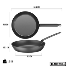 Blackwell Koekenpannenset Carbon Staal ø 24 & 28 cm - zonder anti-aanbaklaag