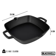 Blackwell Ovenschaal Cast Iron Gietijzer - 25 x 25 cm / 2 Liter - zonder anti-aanbaklaag