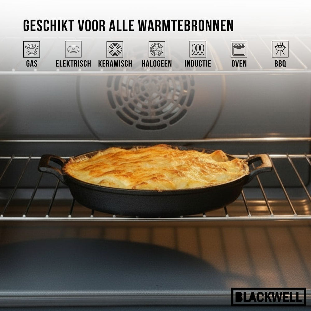 Blackwell Ovenschaal Cast Iron - Gietijzer - ø 20 cm - zonder anti-aanbaklaag