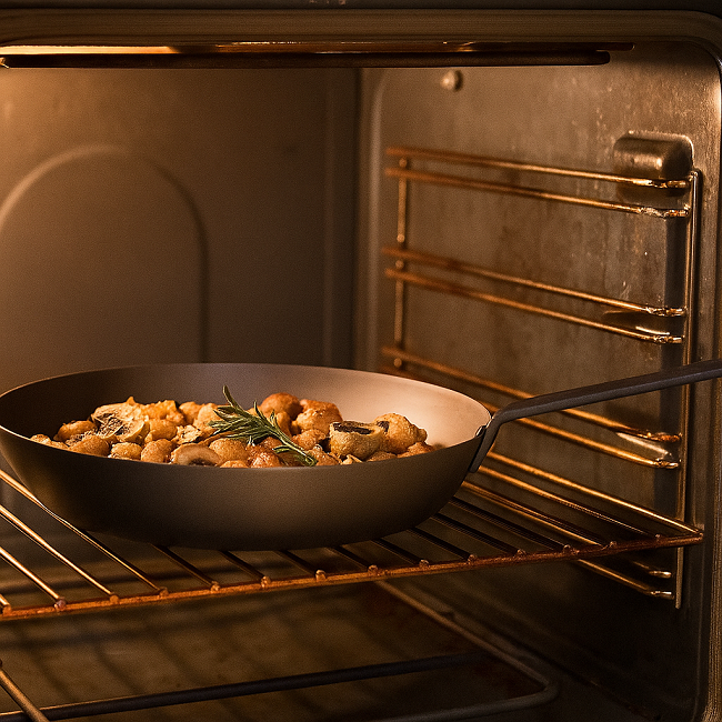 Blackwell Koekenpannenset Carbon Staal ø 24 & 28 cm - zonder anti-aanbaklaag