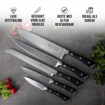 Blackwell Messenblok - Deluxe - Koksmes, Broodmes, Vleesmes, Officemes & Schilmes 6-delig