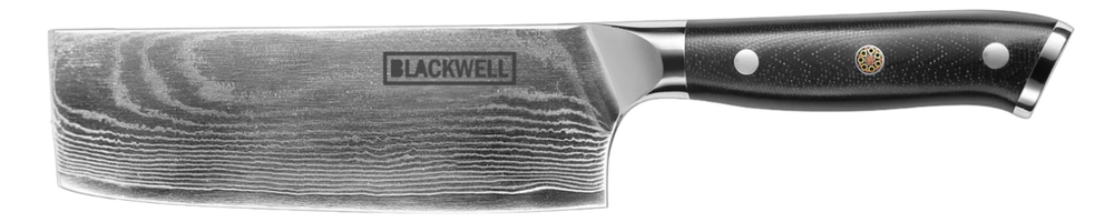 Blackwell Nakirimes Groentemes Japanse stijl - 67 lagen damaststaal - VG10 - 17,5 cm