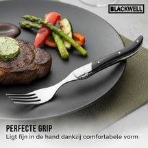 Blackwell Steakbestek Laguiole - Steakmessen & Steakvorken - Pakkahout - 12 Stuks