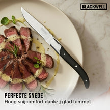 Blackwell Steakbestek Laguiole - Steakmessen & Steakvorken - Pakkahout - 12 Stuks