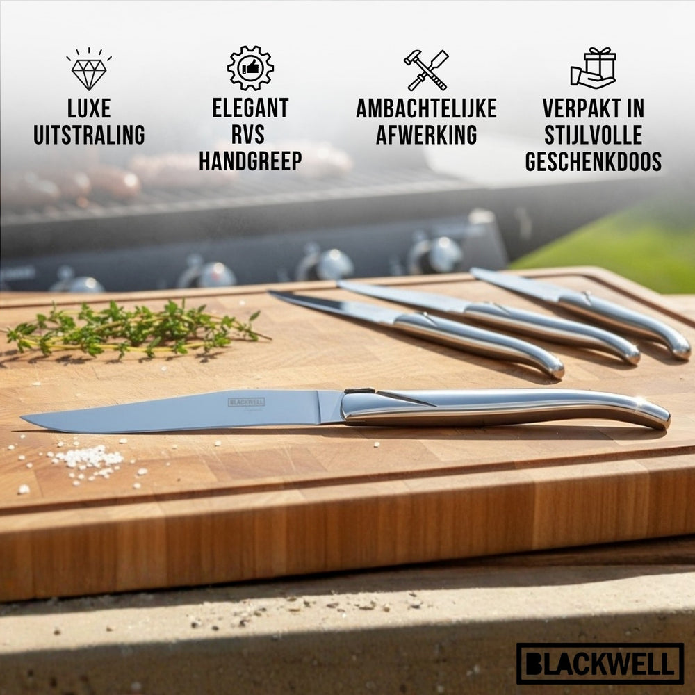 Blackwell Steakmessen Laguiole - RVS - 6 Stuks