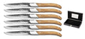 Blackwell Steakmessen Laguiole - Raw Black - Olijfhout - 6 Stuks