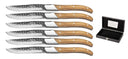 Blackwell Steakmessen Laguiole - Raw Black - Olijfhout - 6 Stuks