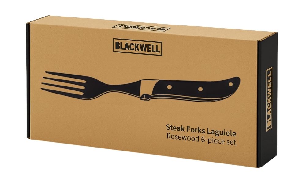 Blackwell Steakbestek Laguiole - Steakmessen & Steakvorken - Rozenhout - 12 Stuks