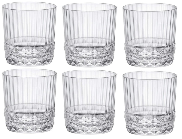 Bormioli Rocco Cocktailglazen / Whiskey Glazen / Waterglazen America 20's - 380 ml - 6 stuks