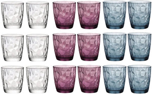 Bormioli Rocco Glazenset - Waterglazen - Tumblers - Diamond 300 ml - 18 Stuks