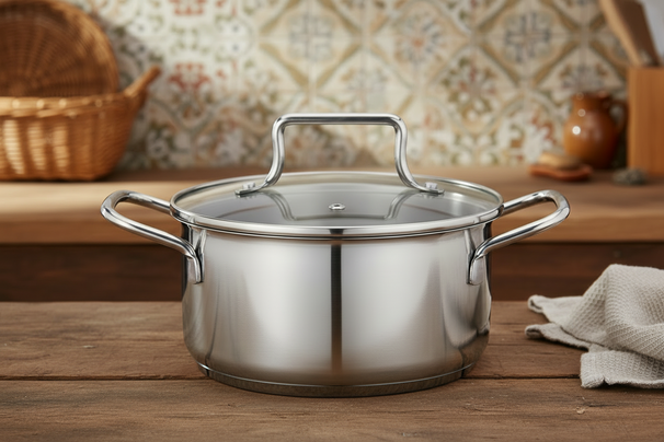 Kookpan Essential Steel RVS Ø 16 cm - 1.3 liter - geschikt voor alle warmtebronnen - Cookinglife