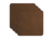 ASA Selection Onderzetters - Soft Leather - Dark Sepia - 10 x 10 cm - 4 Stuks