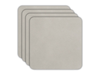 ASA Selections Onderzetters - Soft Leather - Limestone - 10 x 10 cm - 4 Stuks