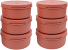 ZiiPa Pizzadeeg doos - ø 16 cm / 250 gram - Terracotta - 6 stuks