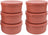 ZiiPa Pizzadeeg doos - ø 16 cm / 250 gram - Terracotta - 6 stuks