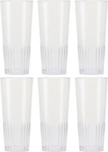 HappyGlass Bierglazen - Onbreekbaar Superglas - Matt the Man - 300 ml - 6 stuks