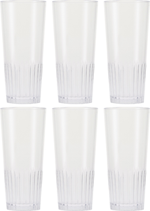 HappyGlass Bierglazen - Onbreekbaar Superglas - Matt the Man - 300 ml - 6 stuks