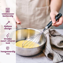 Cosy & Trendy Garde - Klopper - Delish - RVS Zwart