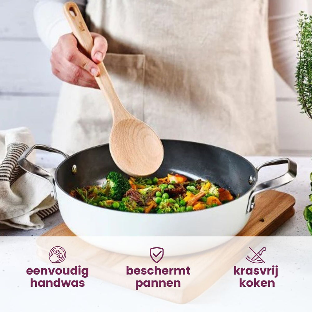 Cosy & Trendy Serveerlepel Delish Eco Hout 31 cm