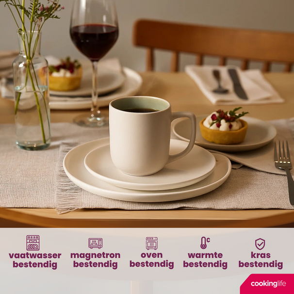 Cookinglife Mokken Mos Groen 390 ml - 6 Stuks