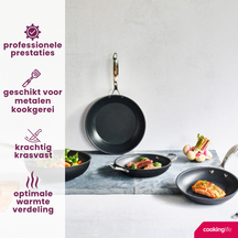 Cookinglife Koekenpan Revolt ø 24 cm - keramische anti-aanbaklaag - geschikt voor alle warmtebronnen