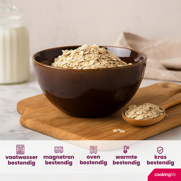 Cookinglife Soepkommen / Kommen Sabi Bruin ø 15 cm - 6 Stuks