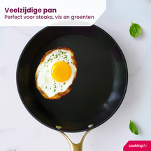 Cookinglife Koekenpannenset Style Groen - ø 24 & 28 cm - keramische anti-aanbaklaag - geschikt voor alle warmtebronnen