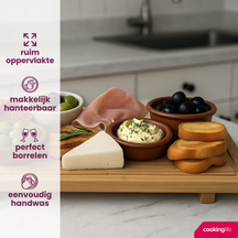 Cookinglife Serveerplank - Bamboe - 58 x 19 cm