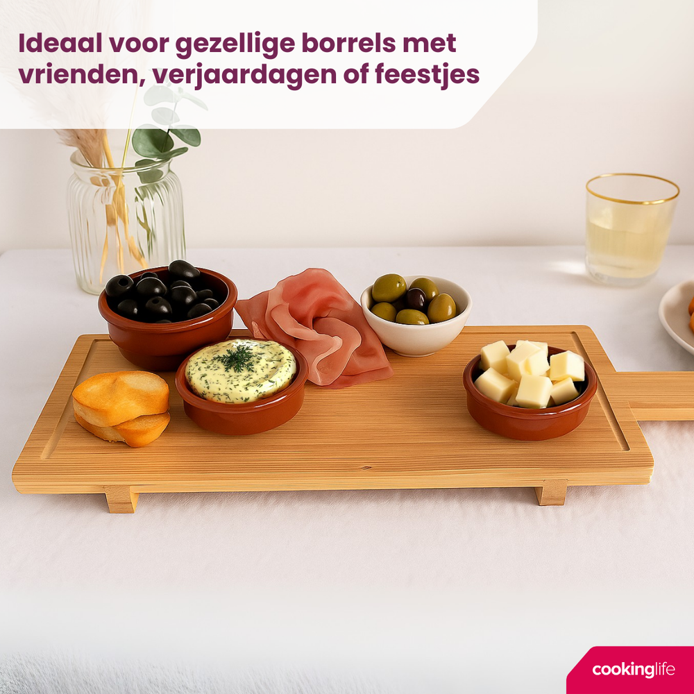 Cookinglife Serveerplank - Bamboe - 58 x 19 cm