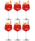 Campari Spritz Glazen 450 ml - Officieel Glas - 6 stuks