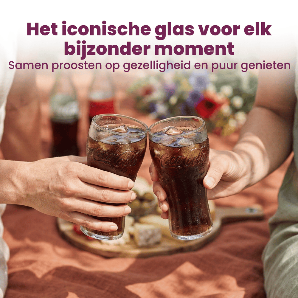 Coca Cola Glazen - Longdrinkglazen - Frisdrankglazen - Classic - 370 ml - 4 Stuks