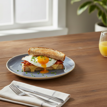 Cookinglife Ontbijtborden / Dessertborden Serene Blue ø 20 cm - Aardewerk - 4 stuks