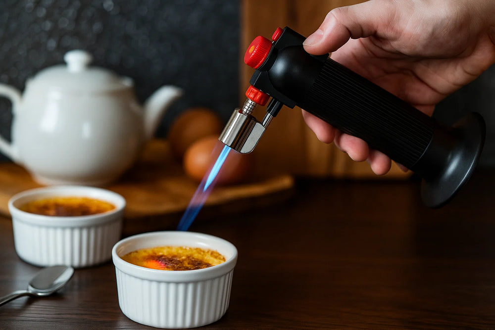 Brander Cookinglife Creme Brulee Brander Rood Zwart kopen? | Cookinglife
