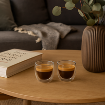 Cookinglife Dubbelwandige Espressoglazen 100 ml - 2 stuks