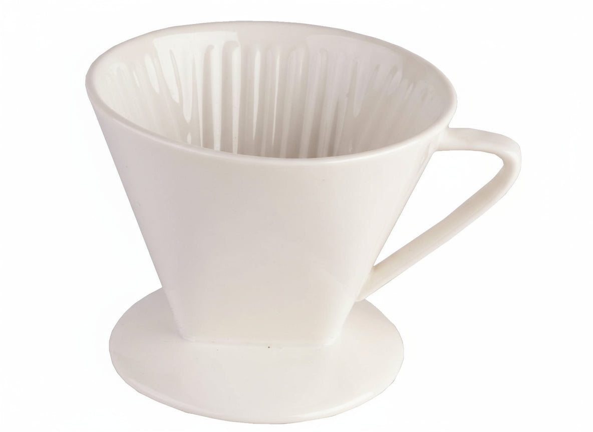 Kitchen tools koffiefilterhouder chroom met zuignap