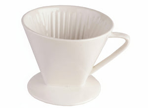 Cookinglife Koffiefilterhouder Barista Porselein - Maat 4
