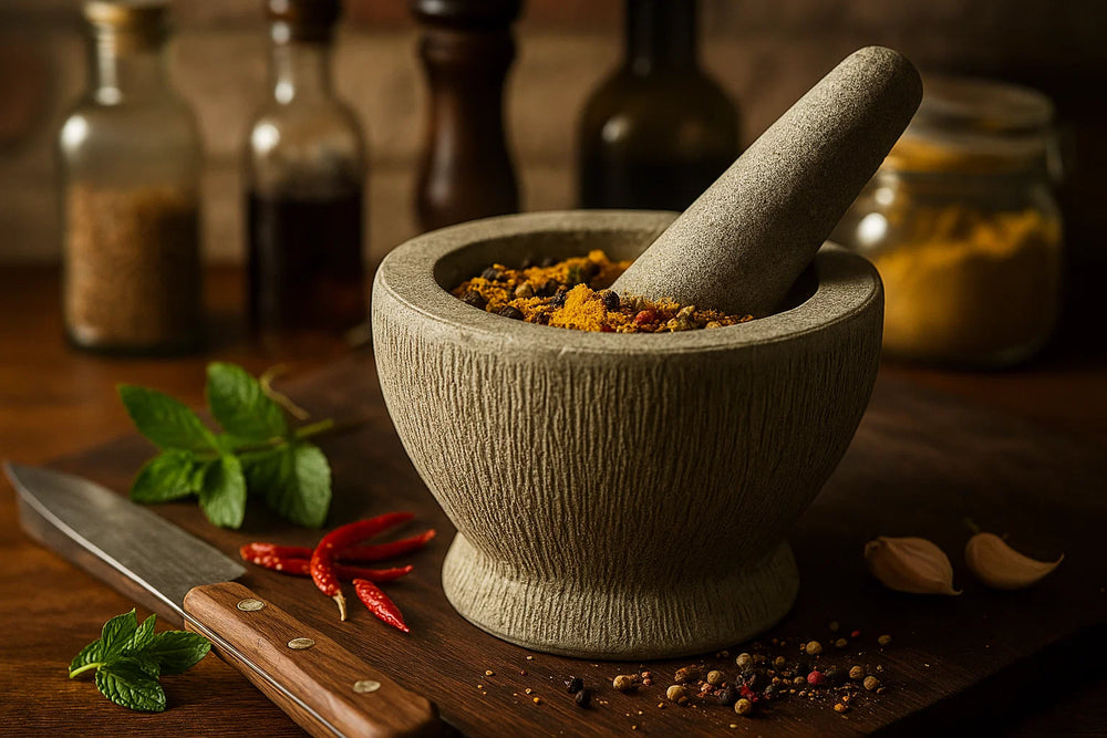 Cookinglife Vijzel Graniet - Grijs - ø 14 cm