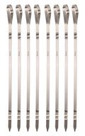 Cookinglife BBQ Spiezen Fire & Flavour RVS 41 cm - Set van 8 Grill Spiezen