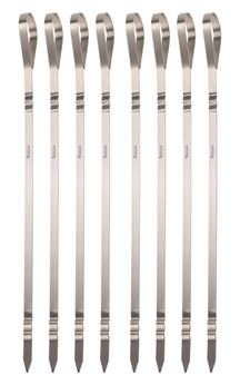 Cookinglife BBQ Spiezen Fire & Flavour RVS 41 cm - Set van 8 Grill Spiezen