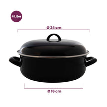Cookinglife Braadpan - emaille - Cooking - ø 24 cm / 4 liter
