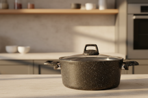 Braadpan met deksel - Aluminium ø 20 cm / 2.7 liter - Geschikt voor alle warmtebronnen - standaard anti-aanbaklaag - Cookinglife