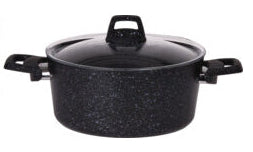 Cookinglife Braadpan met deksel - ø 24 cm / 4.4 liter - Geschikt voor alle warmtebronnen