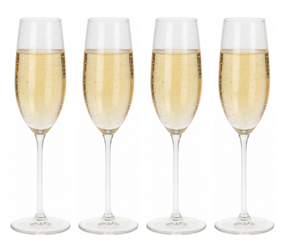 Cookinglife Champagneglazen Solare 210 ml - 4 Stuks