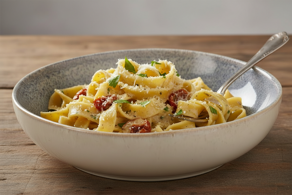 Cookinglife Diepe Borden / Pastaborden Serene Blue ø 23 cm - Aardewerk - 4 stuks