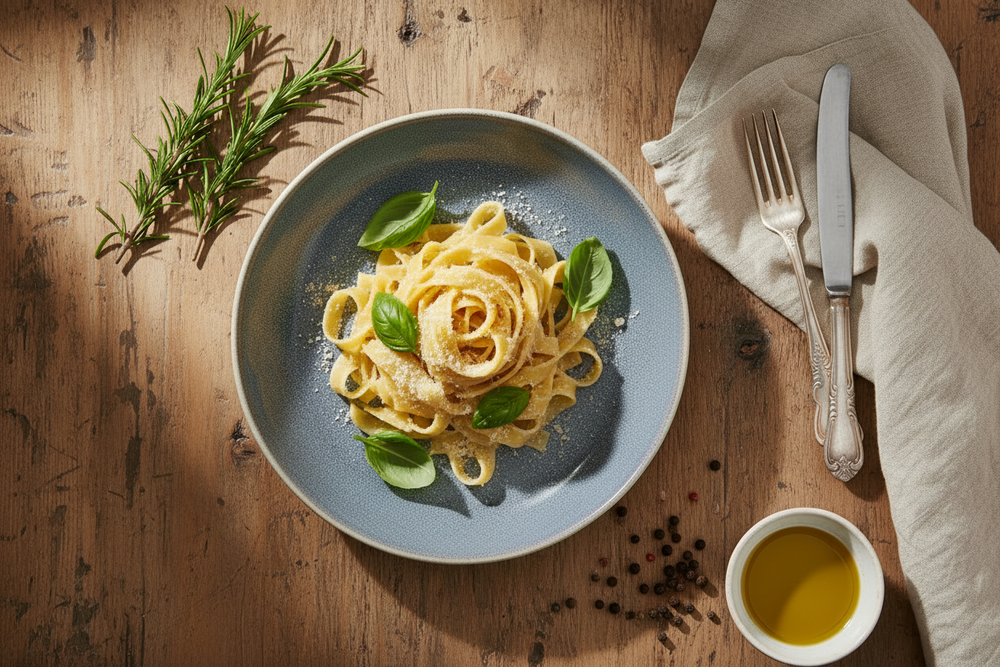 Cookinglife Diepe Borden / Pastaborden Serene Blue ø 23 cm - Aardewerk - 4 stuks