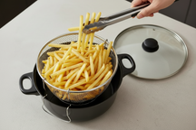 Cookinglife Frituurpan met Mand en Glazen Deksel - Braadpan Ø 26 cm