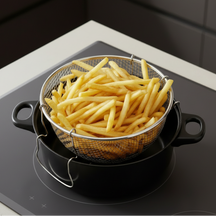 Cookinglife Frituurpan met Mand en Glazen Deksel - Braadpan Ø 26 cm