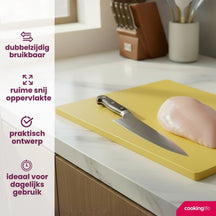 Cookinglife Snijplank HACCP Geel 40 x 30 cm - voor gevogelte